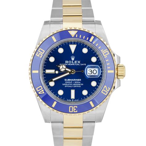 rolex submariner blue gold 2021|new rolex submariner 2021.